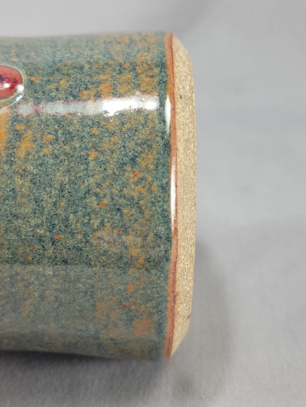 Nick Blaisdell Vase Stoneware Drip Glaze Dalton Ranch Pottery CO Handcrafted USA